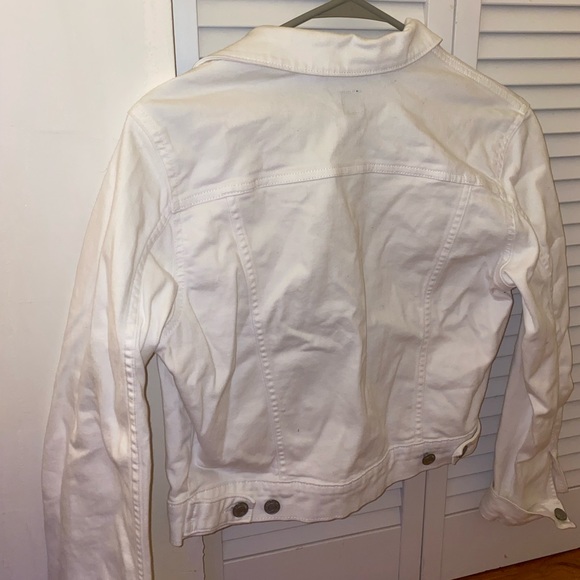 GAP women’s white cropped denim jacket - Picture 3 of 7